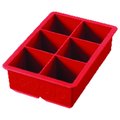 Tovolo 4.25 in. W X 6.25 in. L Candy Apple Red Silicone King Cube Ice Tray 81-9110